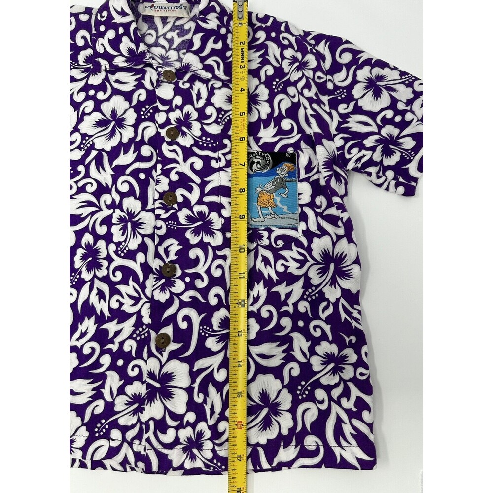 Uluwatitos Bali Island Boys Purple Short Sleeve Hawaiin Shirt Size 6‎ - Picture 8 of 8